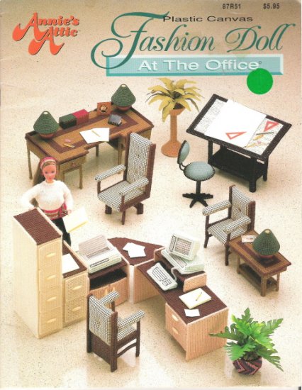 Plastic Canvas Fashion Doll At the Office Set - Book #2PCSC