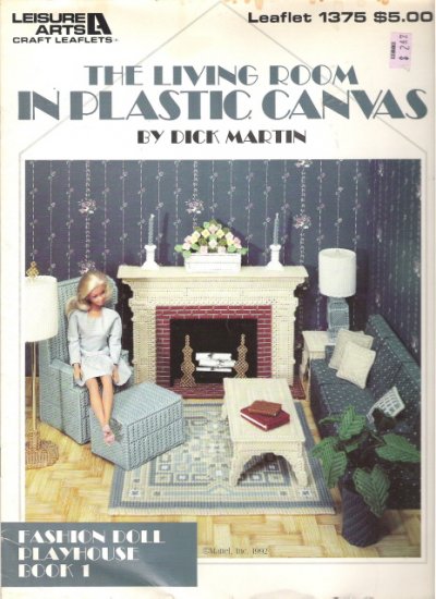 The Living Room in Plastic Canvas Book for Fashion Dolls #2PCSC