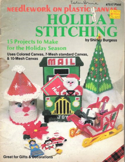 Needlework on Plastic Canvas Holiday Stitching By Shirley Burgess