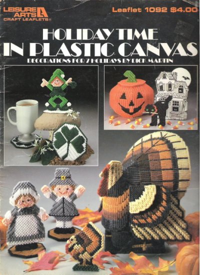 Holiday Time in Plastic Canvas Leisure Arts Leaflet 1092 #2PC