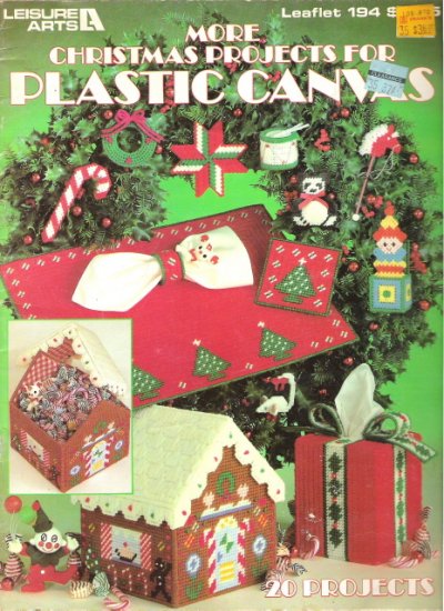 More Christmas Projects for Plastic Canvas Leisure Arts Leaflet 194