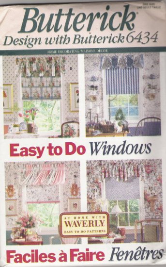 Butterick 6434 At Home WIth Waverly Easy to do Windows