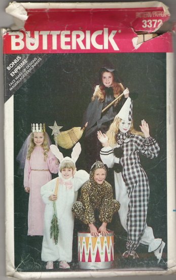 Butterick 3372 Halloween Costumes for Children and Misses