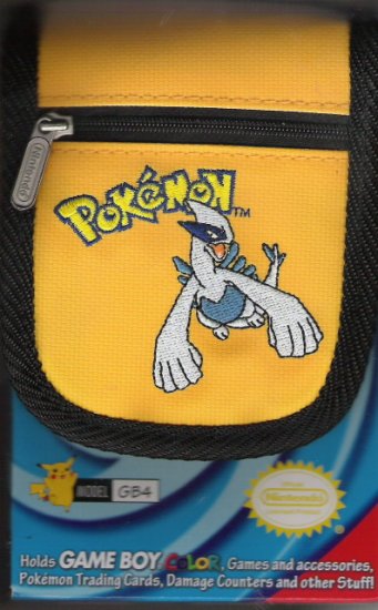 Yellow Nintendo Pokemon Gameboy Color Travel Case