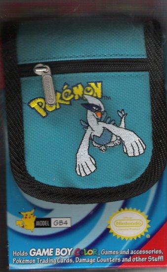 Blue Nintento Pokemon Gameboy Color Travel Case