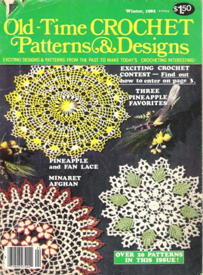 Old-Time Crochet Patterns & Designs Magazine Winter 1982