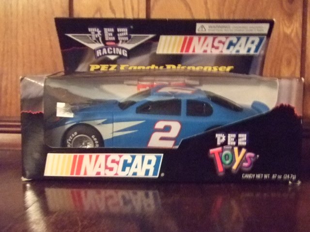 Nascar Racing Pez Candy Dispenser Blue #2 "Rusty's Last Call"