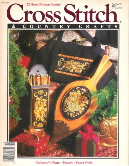 Cross Stitch & Country Crafts Magazine November/December 1990