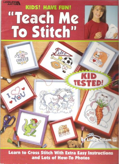 Teach Me To Stitch Leisure Arts Cross Stitch Book