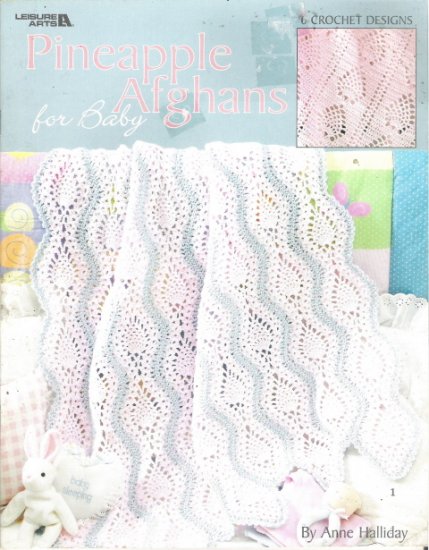 Leisure Arts Crochet Pineapple Afghans for Baby