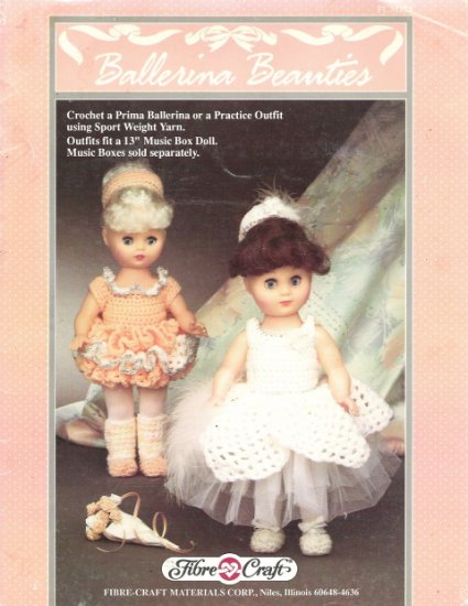 Fibre Craft Crocheted Ballerina Beauties Craft Patterns
