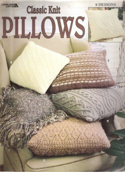 Leisure Arts Classic Knit Pillows Craft Book