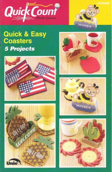 Plastic Canvas Quick Count Quick & Easy Coasters