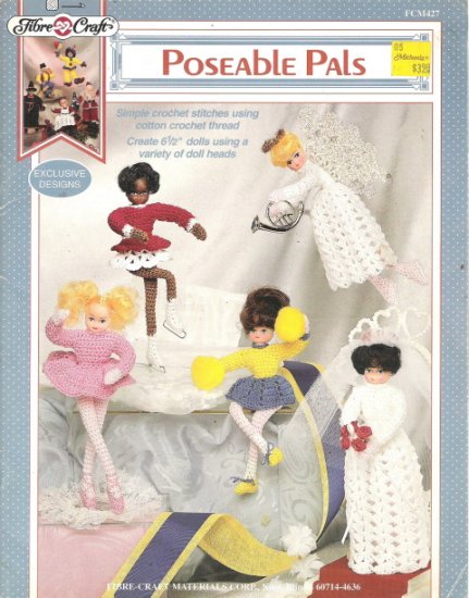 Fibre Craft Poseable Pals Crochet Book