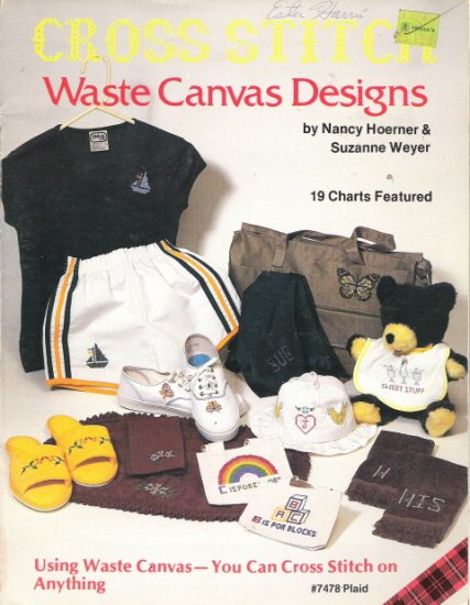 Cross Stitch Waste Canvas Designs by Plaid Leaflet 7478