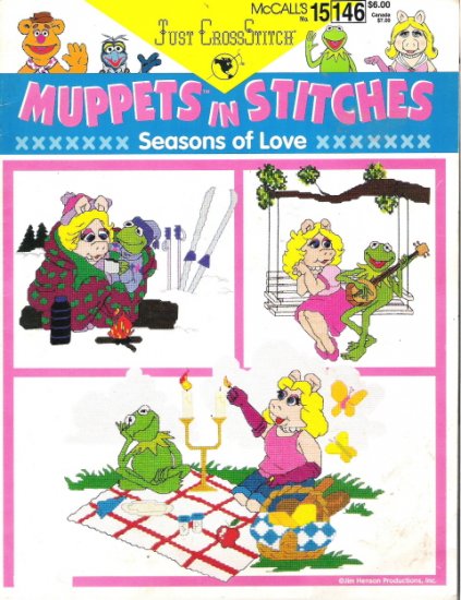 McCall's Number 15 146 Just Cross Stitch Muppets in Stitches Seasons of Love