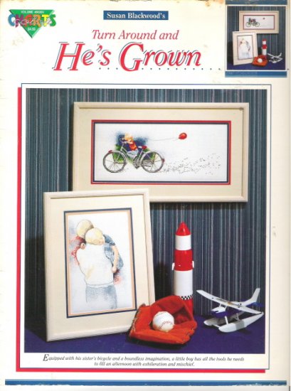 Susan Blackwood's Turn Around and He's Grown Counted Cross Stitch