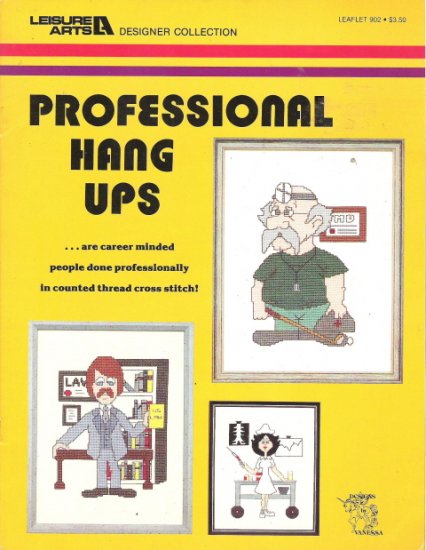 Leisure Arts Professional Hang Ups Counted Cross Stitch