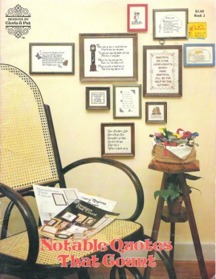 Notable Quotes That Count Cross Stitch Book 2