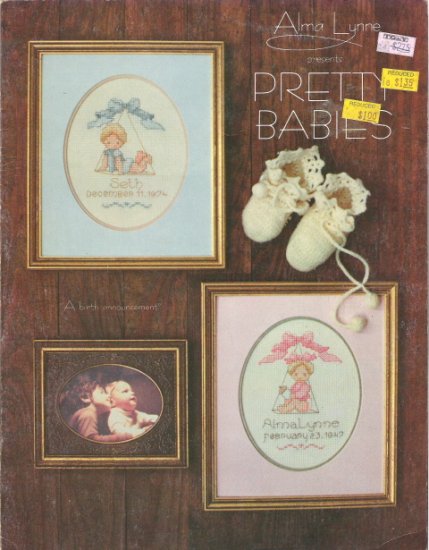Alma Lynne Presents Pretty Babies in Counted Cross Stitch