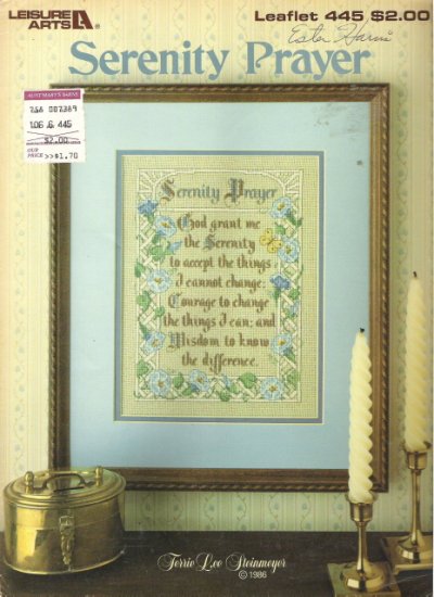 Leisure Arts Leaflet 445 Serenity Prayer