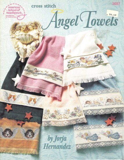Cross Stitch Angel Towels by Jorja Hernandez and the American School of Needlework