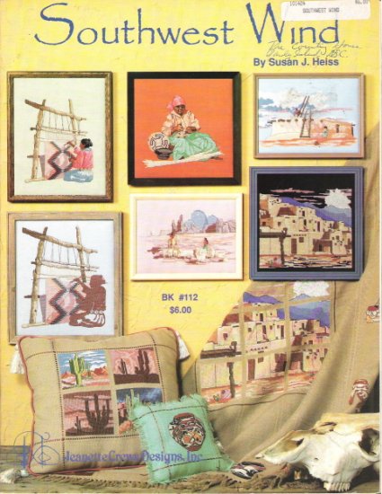 Southwest Wind Designs by Susan J. Heiss Cross Stitch Book