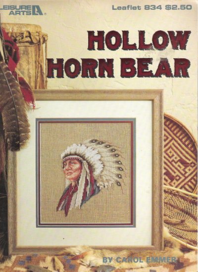 Leisure Arts Leaflet 834 Hollow Horn Bear Cross Stitch