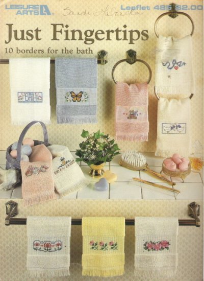 Leisure Arts Leaflet 485 Just Fingertips Cross Stitch Book