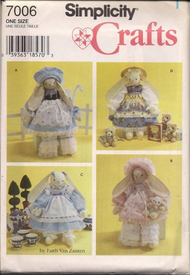Simplicity Crafts 7006 18" Bunny and Clothes