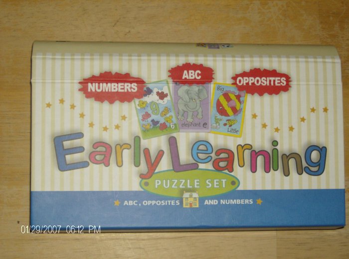 Early learning puzzle set