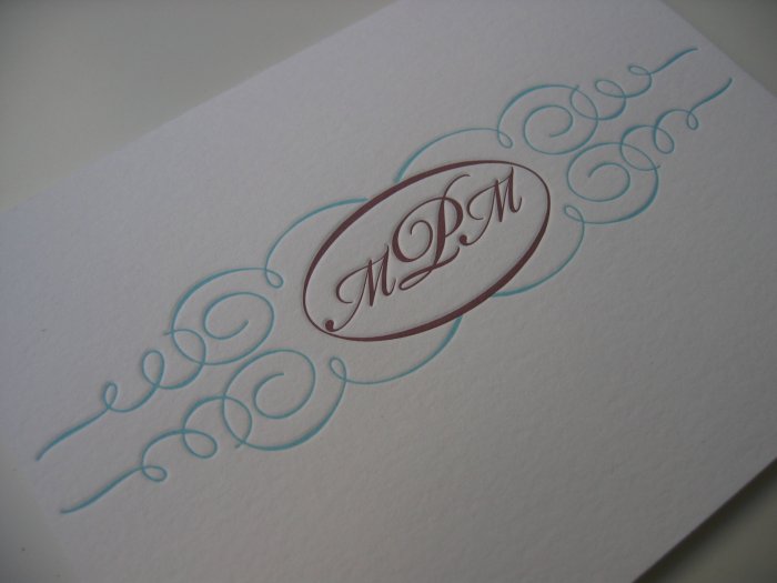 Monogram Custom Stationery