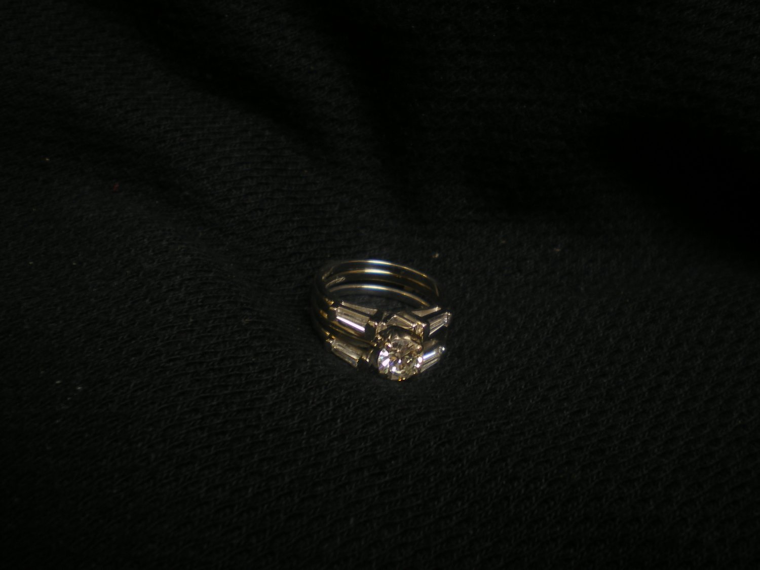 10.5 gram 14 kt. plus plat 3 ring set