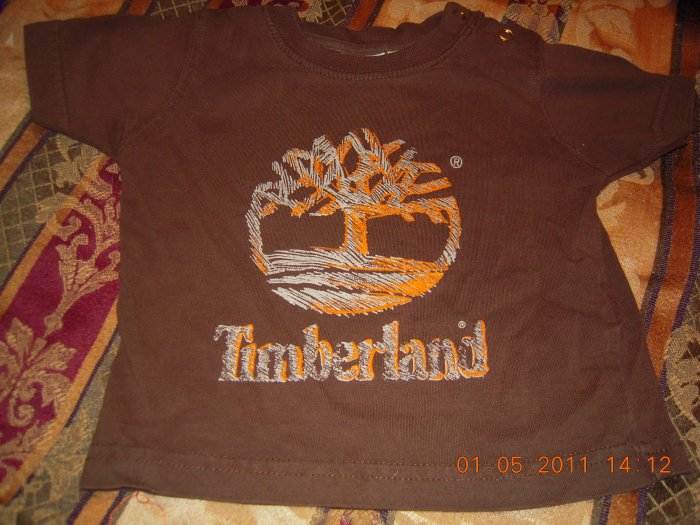 Infant Timberland Short Sleeve Shirt 6-9M