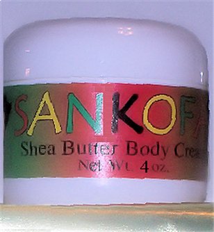 Sankofa Shea Butter Body Cream w/Melaleuca (Tea-tree) Oil - 4OZ