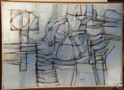 Leland Staven Abstract Art The Blues '66 Georgia Artist