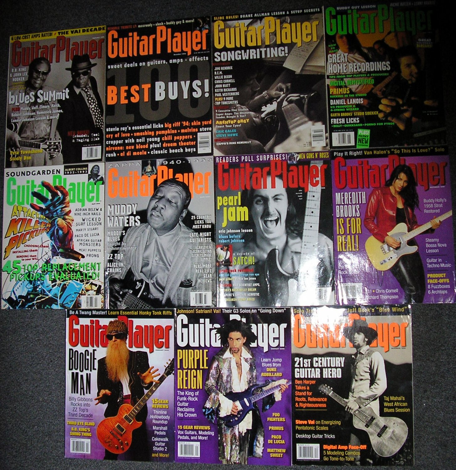lot of 11 Guitar Player