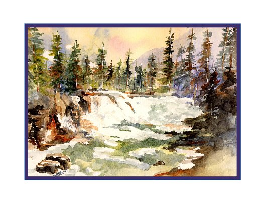 8 Glacier National Park Avalanche Trail Notecards Note cards