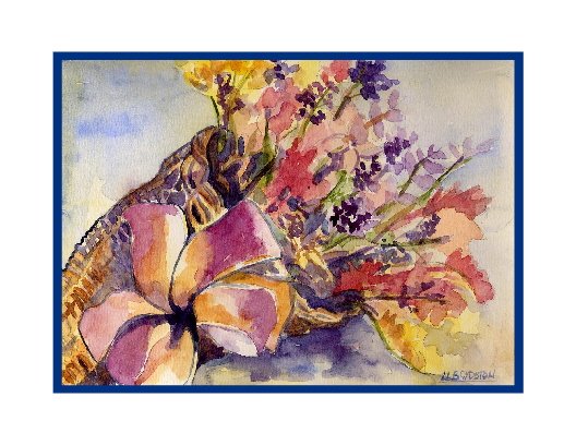 8 Watercolor Cornucopia Notecards Note cards
