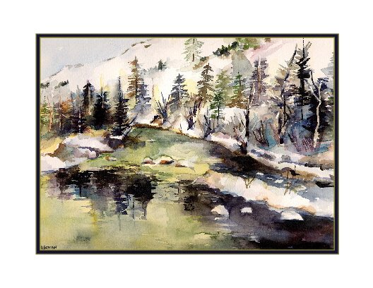Watercolor Spring Melt Note Cards