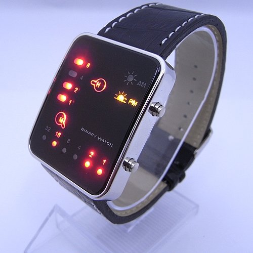 (FREE SHIPPING WITH TRACKING) THE " BRAIN TRAIN " DIGITAL BINARY LED WATCH - SALE PRICE