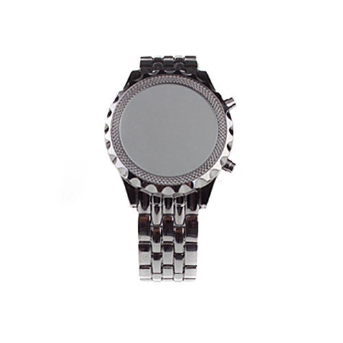 LED Mirrored Face Stainless Steel Wristband LED Wrist Watch (FREE SHIPPING)