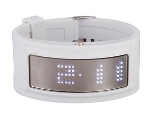 White Cuff Dot Matrix Rubber Digital LED Watch FREE SHIPPING WITH TRACKING