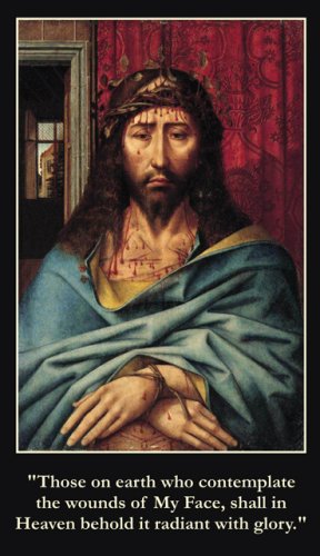 Golden Arrow Holy Face Prayer Card PC#214