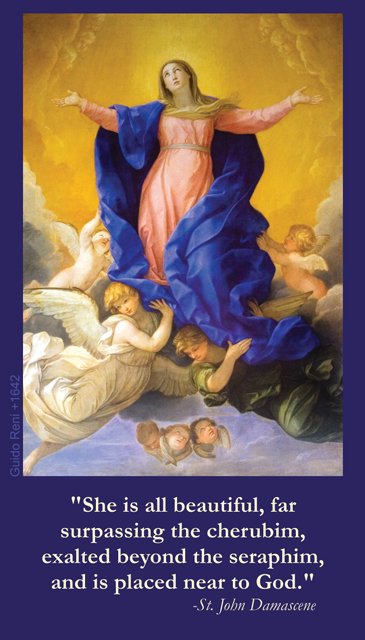 Our Lady of the Assumption Holy Card PC#313