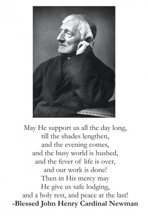 Blessed John Henry Cardinal Newman (large) Holy Card PC#318
