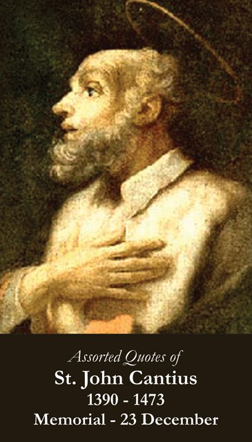 St. John Cantius Holy Card PC#321