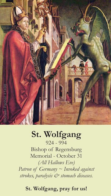 St. Wolfgang Holy Card PC#325