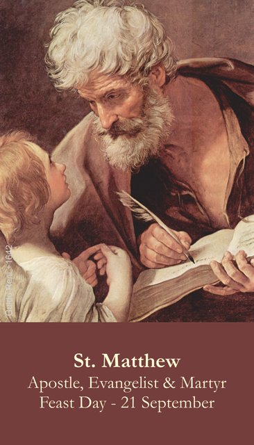 St. Matthew Holy Card PC#327