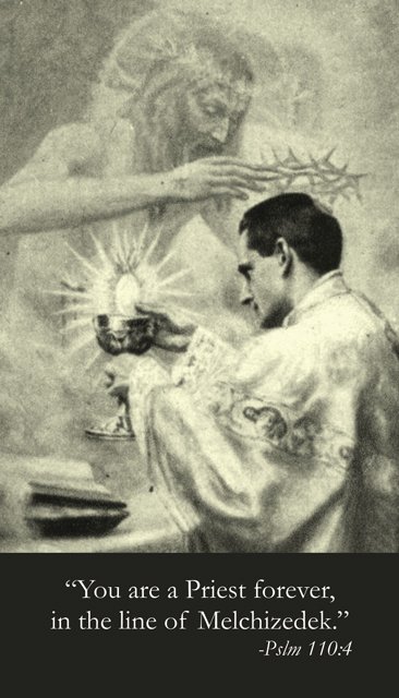 Life of a Priest Holy Card PC#328